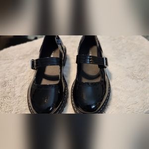 Black Patent Man Made Torrid Mary Jane Lug Sole Size 10WW Doll Shoes
